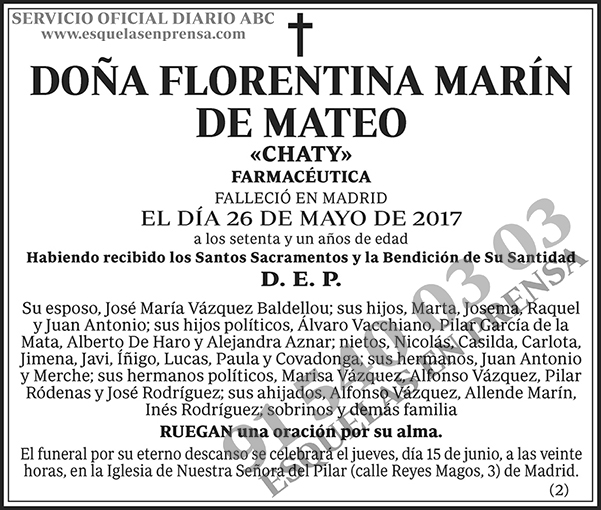 Florentina Marín de Mateo